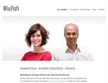 Tablet Screenshot of blufish.de